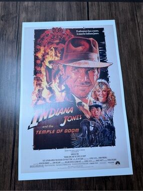 Indiana Jones Temple of Doom Movie Poster  Art Print 11x17